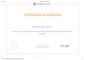 Certificato-Google-Analytics