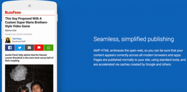 AMP Accelerated Mobile Pages, nuove pagine superveloci per progetti editoriali sul web.